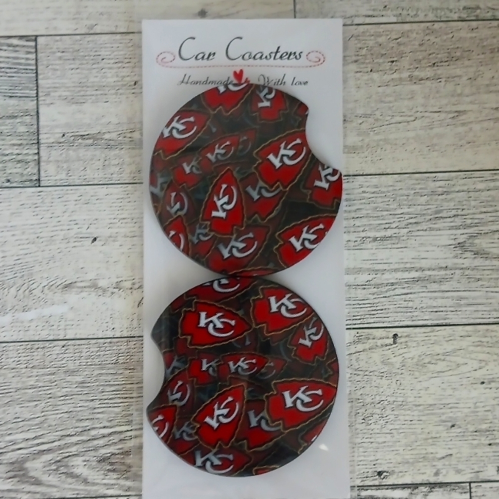 Kansas City Chiefs Car Coasters